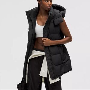 NWOT Lululemon Wunder Puff 600-Down-Fill Mid-Length Vest Black 0